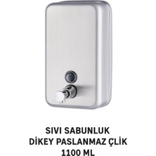 Onno Sıvı Sabunluk Dikey Paslanmaz Çelik 1100 ml