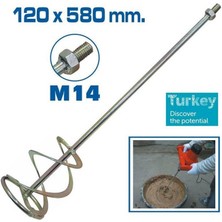 Pazarcan Topshop TH14343 Boya Alçı ve Harç Karıştırıcı Uç 120X580 mm