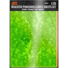 Ak Interactive Ak 8147 Renkli Yaprak Yapım Levhası, 4 Adet A4 Levha
