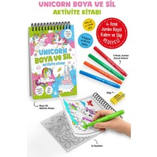 Bigkids Yayınları Unicorn - Boya ve Sil Aktivite Kitabı / 3 Yaş +