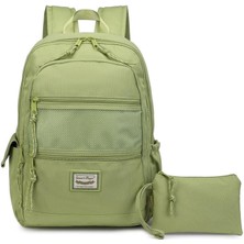 Smart Bags Sırt Çantası Okul Boyu Kalem Kutusu Hediyeli 3237 - New Yeşil