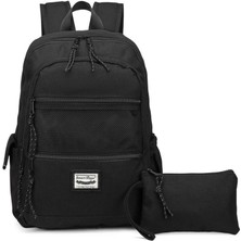 Smart Bags Sırt Çantası Okul Boyu Kalem Kutusu Hediyeli 3237 - Siyah