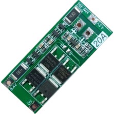 Voltaj 2s 20A Bms 8.4V 18650 Lityum Pil Şarj Koruma Devresi Balanslı