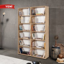 EVMO Home 8222 Evm Kitaplık , Kapaksız , 12 Bölmeli , 10 Raflı , Safir