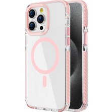 Zore Apple iPhone 14 Pro Max Kılıf Magsafe Şarj Özellikli Airbagli Takılabilir Askı Aparatlı Zprb Nana Kapak-Pembe
