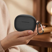 Caseonn Anker Soundcore Life Note 3i Kılıf Askı Aparatlı Mat Silikon Siyah