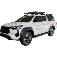 Aftermarket Toyota Hilux 2020+ Çamurluk Dodik Seti Düz Model Koruma Mat Siyah