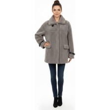 Paolo Framinco PF-064 Kuzu Derisi Koyu Gri Kürk Deri Kaban