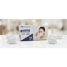 Medcore Burun Telli Ultrasonik Lastikli Bakteriyel Filtreli 10'lu Cerrahi Maske (5 Kutu)