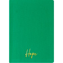 Kum Yayınevi Hope Defter - Keten Sert Kapak - Kareli 192 Sayfa – 15X21,3CM - Yeşil