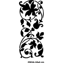 Airbrush Tattoo Sarmal Çiçek Desenleri Stencil Süsleme ve Boyama Kalıbı