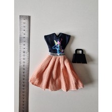 Hobi Kafe Oyuncak Bebek Için 2 Li Kıyafet Takımı (Boyutları Barbii Oyuncak Bebekler Için Uygundur)