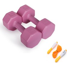 Besinistanbul Psspor 2 x 3 Pembe Renk Dambıl Set + Ayarlanabilir Atlama Ipi