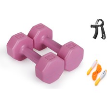 Besinistanbul Psspor 2 x 2 Pembe Renk Dambıl Set + Ayarlanabilir El Yayı + Atlama Ipi