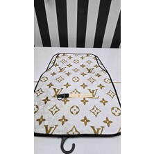 Şimika Louis Desen Kaymaz Taban Dekoratif Oto Halı Paspas Üniversal Yıkanabilir Her Araca Uyumlu(Kancalı Kumaş Anahtarlık Hediyeli)