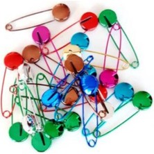 Boncukcu Abla Demir Renkli Çengelli Iğne 5 cm 8 Adet