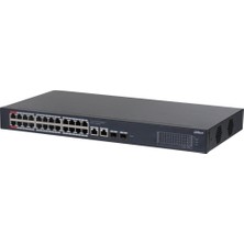 Kaia Life Dahua CS4228-24GT-375, 24PORT, Gigabit, Poe 375W, 2 Port Uplink, 2 Port Sfp Gigabit Combo, Cloud Yönetilebilir, Switch