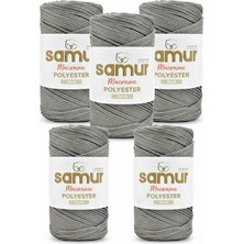 Samur 5 Adet 4 No Polyester Makrome 0420 Gri