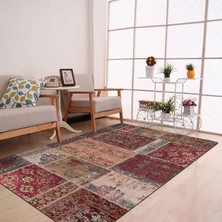 Hype Store Latte Dizayn Cortez Desenli Pamuk Tabanlı Yıkanabilen Kaydırmaz Antibakteriyel Salon Halısı 140X200