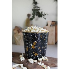 Hype Store -Metal Popcorn - Patlamış Mısır Kovası 13.5 Cm, Terrazo (Terrazzo )