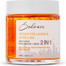 Hype Store Soho N.y.c. Vegan Kolajen Anti Aging-Yaşlanma Karşıtı Durulanmayan Maske Etkili Serum 100 ml