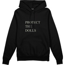 The Lucid Lab Protect The Dolls Oversize Hoodie - Siyah