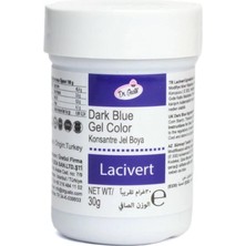 Dr. Gusto Jel Gıda Boyası Lacivert 30 gr – Şeker Hamuru, Krema ve Pasta Dekorasyonu Için