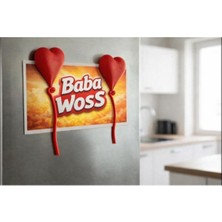 MisterionStudio Uçan Görünümlü Kalp Balon Mıknatısı Sevgililer Günü Özel (3) Adet