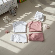 Gmn Collection Kız Bebek 4'lü Pamuklu Çıtçıtlı Body Seti