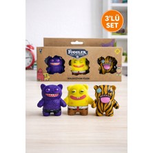 Toyfest Fuggler Funny Ugly Monster 3’lü Koleksiyon Figür Seti – Renkli Komik Canavar Oyuncak I Model 3