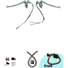 GMS Cg Fren ve Debriyaj Kolu Nikel Kütüklü Kampanalı Model (+Buji Kablo Kılıfı)