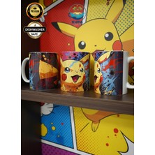 Pikachu Full Baskılı Premium Porselen Kupa Bardak