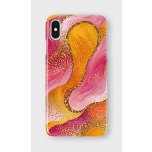 Lelia iPhone X/xs Uyumlu Baskılı Şeffaf Telefon Kılıfı | Koleksiyon: Colorwave Flux