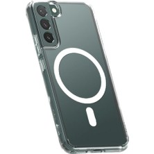 Starseven Newface Galaxy S22 Kılıf Magneticsafe Şeffaf Silikon - Şeffaf