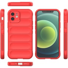 Olinea Newface Iphone 12 Kılıf Optimum Silikon - Kırmızı