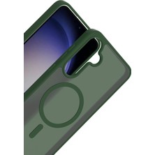 Olinea Galaxy A26 Jota Magsafe Kapak - Koyu Yeşil