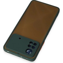 Olinea Newface Poco X4 5g Kılıf Montreal Silikon Kapak - Yeşil