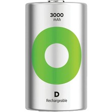 Gp Recyko 3000 Mah 1.2V D Boy Şarjlı Pil