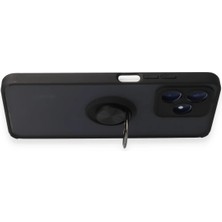 Olinea Newface C53 Kılıf Montreal Yüzüklü Silikon Kapak - Siyah