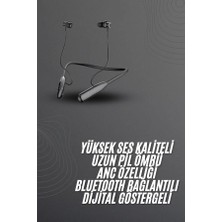 Epilons 100 Saat Bluetooth Kulaklık Dijital Göstergeli Anc Özelliği Kablolu