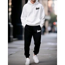 Divin Unısıx Baskılı I Oversize Sweatahırt -Eşofman Altı 2li Takım