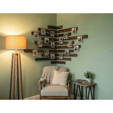 Rustik Ahşap Duvar Dekoru - Vernikli Çam Duvar Çıtası- 20 Parça Set 5,5cm x 2cm