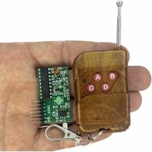 Voltaj 4 Kanal Rf 315 Mhz Frekans Bandı Kablosuz Kontrol Modulü