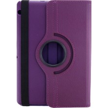 Magicool Huawei Mediapad T3 10 / 9.6 Kılıf 360 Tablet Deri Kılıf - Mürdüm