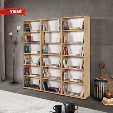 EVMO Home 8322 Evm Kitaplık , Kapaksız , 18 Bölmeli , 15 Raflı , Safir