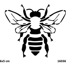 Airbrush Tattoo Arı Yapışkanlı Stencil Süsleme ve Boyama Kalıbı