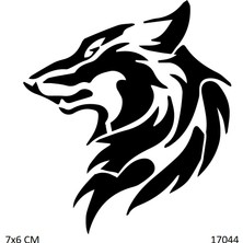 Airbrush Tattoo Yeleli Kurt Yapışkanlı Stencil Süsleme ve Boyama Kalıbı