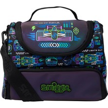 Smiggle Accelerate Çift Bölmeli Büyük Beslenme Çantası Siyah – Askılı, Isı Yalıtımlı