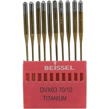 Hype Store Beıssel Beissel DVX63 Sanayi Tipi Reçme Makinesi Iğnesi 10/70 Numara Altın Ses Uçlu 10 Adet (1 Paket