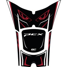 Gp Kompozit Honda Pcx 125 / 150 2025-2026 Uyumlu Tank Pad Kırmızı